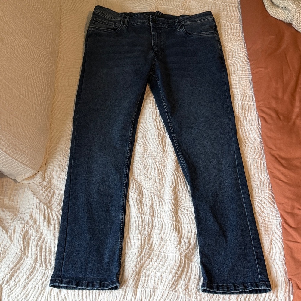 Men's Slim Fit Jeans in Deep Blue
